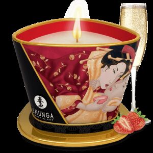 Bougie de massage vin pétillant fraise