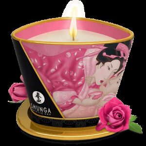Bougie de massage parfumée rose