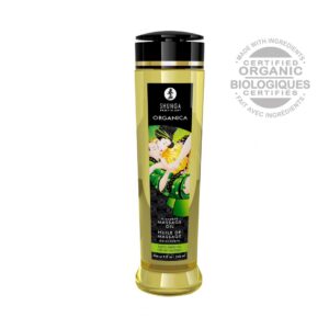 Huile de massage organique au thé vert