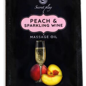 Huile de massage Pêche et Vin pétillant Monodose