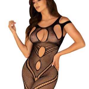 Bodystocking noir en dentelle