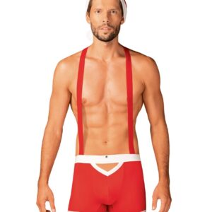 Costume de Noël rouge pour homme