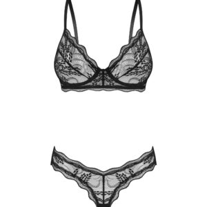 Ensemble deux pièces noir femme