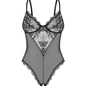 Body ouvert noir femme