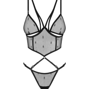 Top et string noir Anniversaire