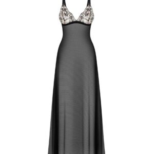 Nuisette longue noire pour femme