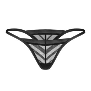 String noir en dentelle